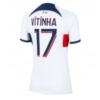 Koszulka piłkarska Paris Saint-Germain Vitinha Ferreira #17 Strój wyjazdowy dla kobiety 2023-24 tanio Krótki Rękaw